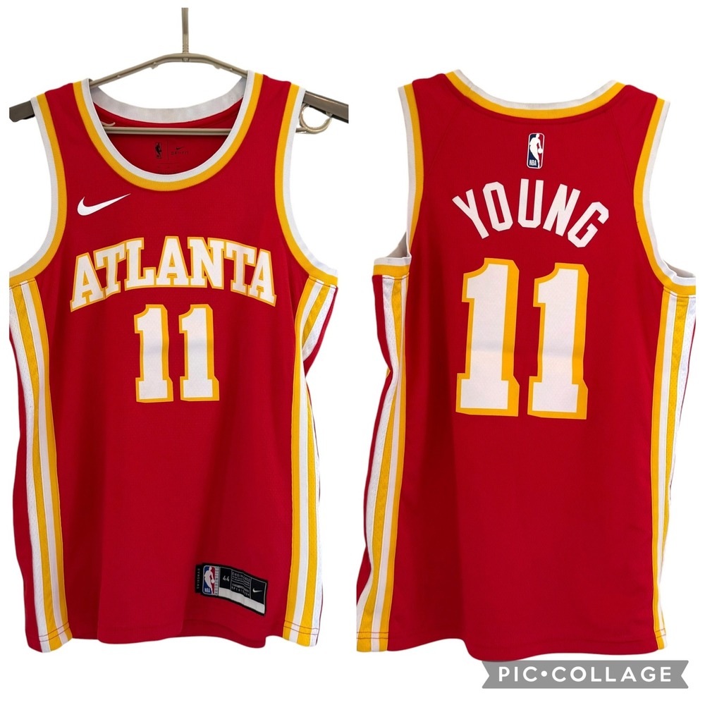 Nike Atlanta Hawks Trae Young 11 Swingman Jersey Red Icon Mens Sz 44 Medium NWOT